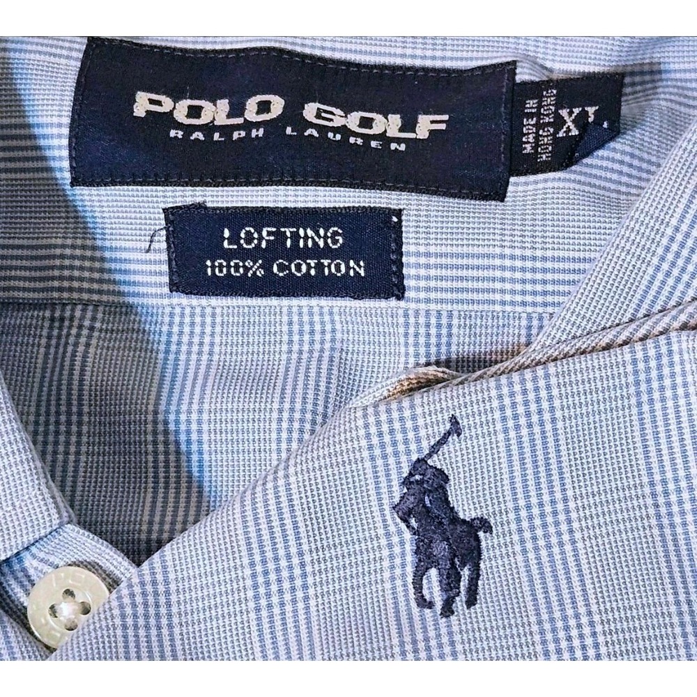 POLO‎ GOLF RALPH Oxford Lofting LAUREN  REGULAR FIT  DRESS SHIRT BLUE  XL